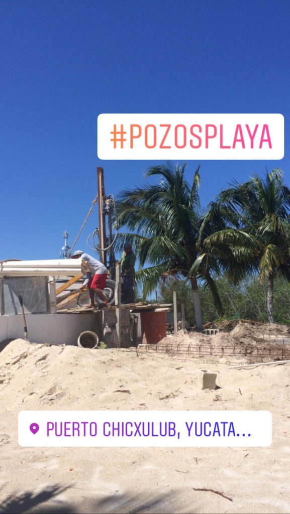 Perforación de Pozos en la Playa